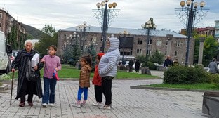 Карабахские беженцы. Фото Алвард Григорян для "Кавказского узла"